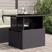 Lauko stalas vidaXL, juodas (Black), 100 x 55 x 73 cm