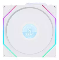 lian li uni fan tl 120 reverse - Lian Li UNI FAN TL Wireless LCD 120 mm Baltas (White) - 1 nuotrauka