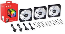 vento 120 argb fan - XPG VENTO R 120 ARGB PWM Juodas (Black) 3 vnt. - 2 nuotrauka