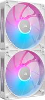 corsair fan - Corsair iCUE LINK RX140 MAX RGB 140 mm Baltas (White) 2-pack - 2 nuotrauka