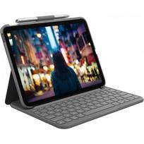 ipad deklas klaviatura - Logitech Slim Folio Klaviatūra iPad (10th gen) Pilka (Grey) - 1 nuotrauka