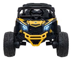 vaikiskas buggy - Elektrinis keturratis CAN-AM Maverick, geltonas (Yellow) - 1 nuotrauka