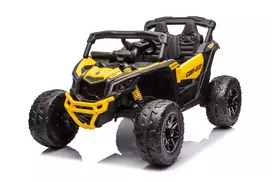 vaikiskas buggy - Elektrinis keturratis CAN-AM Maverick, geltonas (Yellow) - 3 nuotrauka
