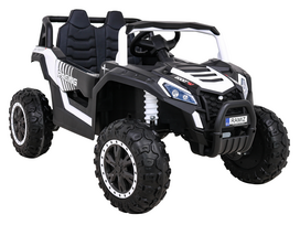 elektromobilis vaikam buggy 4x4 - Ramiz UTV 2000M Racing, balta/juoda (White/Black) - 2 nuotrauka