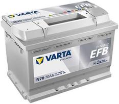 12v akumuliatorius - Varta EFB570500076 12V 70Ah 760A Start-Stop - 1 nuotrauka