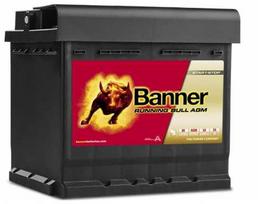 agm akumuliatoriai 12v - Banner RUNNING BULL AGM 50Ah 640A 12V - 2 nuotrauka