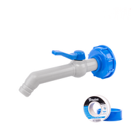 Bradas IBC S60x6 3/4" krano rinkinys su adapteriu ir juosta