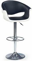 balta taburete - Baro kėdė Halmar H46, juoda/balta (Black/White) - 1 nuotrauka