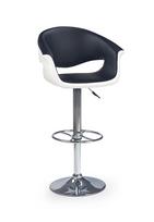 balta taburete - Baro kėdė Halmar H46, juoda/balta (Black/White) - 2 nuotrauka