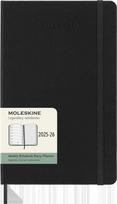darbo knygos 2025 - Kalendorius-užrašų knygelė Moleskine 18 mėn. 2025/2026, 13 x 21 cm, juodas (Black) - 1 nuotrauka