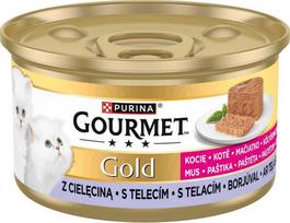 purina gourmet - PURINA Gourmet Gold šlapias kačių maistas, veršiena, 0.085 kg - 1 nuotrauka