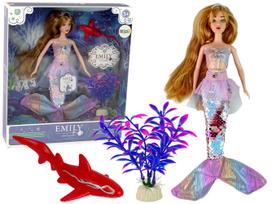 Lėlė su priedais Lean Toys Emily Mermaid, 35 cm
