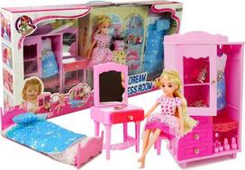 Lėlė su priedais Lean Toys Dream Dress Room, 25 cm