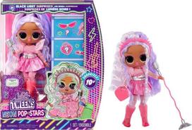 Lėlė su priedais L.O.L. Surprise! Tweens Neon Pop Stars Kitty K, 15 cm