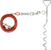 Žemės smaigalys Flamingo Tie Out Stake, sidabro