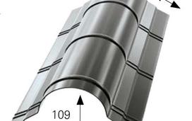 Kraigas apvalus  MODERNO, matmenys 301 x 109 x 2000 mm, grafito spalva, RAL7016,