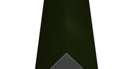 Kraigas, matmenys 140 x 140 x 2000mm, juoda spalva, RAL9005