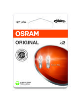 salono apsvietimas - Osram 2721-2BL, 1.2W, 12V, skaidri (Clear), salono apšvietimo lemputė, 2 vnt. - 2 nuotrauka