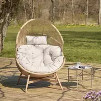 Lauko krėslas Montis, kreminė (Cream)