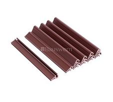 tvoros vartai - Tvoros juostos klipsai BAUSWERN Premium, 10 vnt, 190 mm, rudi (Brown) - 1 nuotrauka