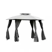 pavesine su tinkleliu - Pavėsinė Mirpol Gavi 2, 360 x 270 cm, pilka (Gray) - 1 nuotrauka