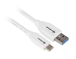 usb 3.2 gen 2 usb c cable - Sharkoon USB 3.1 Cable A-C - baltas - 1m - 1 nuotrauka