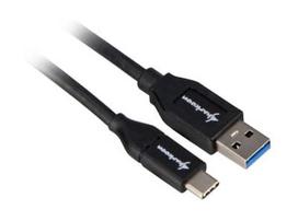 usb c 3 2 gen 2 kabelis - Sharkoon USB 3.1 Cable A-C - juodas - 1m - 1 nuotrauka