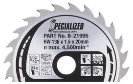 Pjovimo diskas 136x20x1,5mm 24T 20° DSS501 Makita B-21995