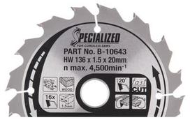 Pjovimo diskas 136x20x1,5mm 16T 20° DSS501 Makita B-10643