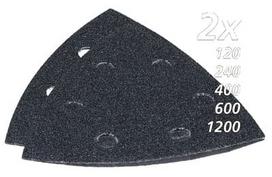 Šlifavimo popierius Akmuo G120, 240, 400, 600, 1200,(kiekvieno 2 vnt.). Makita B-21733