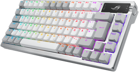 ASUS ROG Azoth White (Balta), RGB, Wireless, Hot-Swap, ROG NX Red