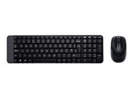 belaide pele logitech - Logitech MK220 Belaidis klaviatūros ir pelės rinkinys (Juodas - Black) - 1 nuotrauka