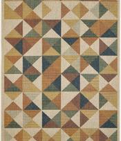 Kilimas Sedona, 200 x 290 cm, 100% polipropilenas, tinkamas viduje ir lauke, rombai, spalvotas, 7509