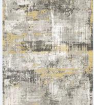 Kilimas RICCO Veston Wiped Grey-Gold, 140 x 200 cm, 100% poliesteris