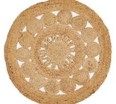 Kilimas LUXOR LIVING Bobo, 80 x 80 cm, apvalus, 100% džiutas, 701878