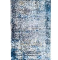 Kilimas RICCO Banco, 60 x 110 cm, 100 % poliesteris, melsvas, nutrintas, 33H-3P6011, Turkija