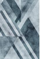 Kilimas RICCO Veston Geo Blue, 140 x 200 cm, 100% poliesteris