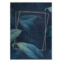 Kilimas vidaus Hakano Arlen Leaves, tamsiai mėlyna, 220 cm x 160 cm
