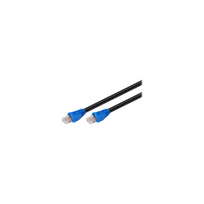 utp kabelis cat6 20m - Goobay CAT6 U/UTP Outdoor Patch kabelis 20m Juodas (Black) - 1 nuotrauka
