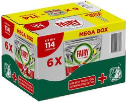 Indaplovių kapsulės Fairy Platinum Plus Lemon, 114 vnt.