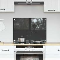 vidaXL Virtuvės Apsauginė Sienelė Tamsiai Pilka (Dark Grey) 70x50x0,6 cm Grūdintas Stiklas