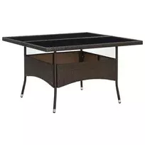 Lauko stalas vidaXL, rudas (Brown)