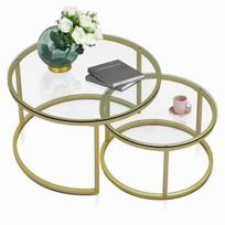 belara - Kalune Design Kavos staliukas Belarus, Auksinis (Gold) - 1 nuotrauka