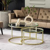 belara - Kalune Design Kavos staliukas Belarus, Auksinis (Gold) - 2 nuotrauka