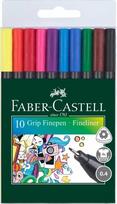 Faber-Castell GRIP Finepen, 10 spalvų