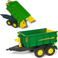 traktoriuko priekaba - Rolly Toys John Deere Dviašė savivartė priekaba - 1 nuotrauka