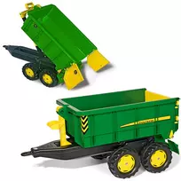 traktoriuko priekaba - Rolly Toys John Deere Dviašė savivartė priekaba - 2 nuotrauka