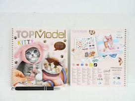 mane knyga - Top Model. Aprenk mane. Lipdukų knyga "Kitty" (2024) - 1 nuotrauka