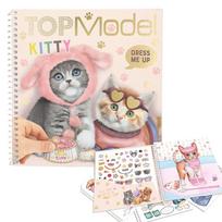 mane knyga - Top Model. Aprenk mane. Lipdukų knyga "Kitty" (2024) - 2 nuotrauka