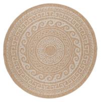 Kilimas lauko terasoms Ayyildiz Comilla 1201200887, smėlio, 120 cm x 120 cm